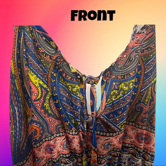 Boho Maxi dress/print/XS - Picture 4 of 5